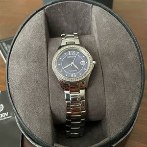 Citizen Eco Drive silhouette crystal womens watch!